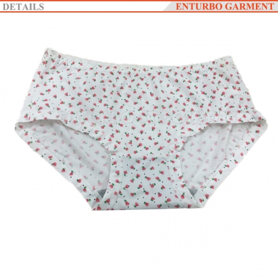 Lady panty with flower printing